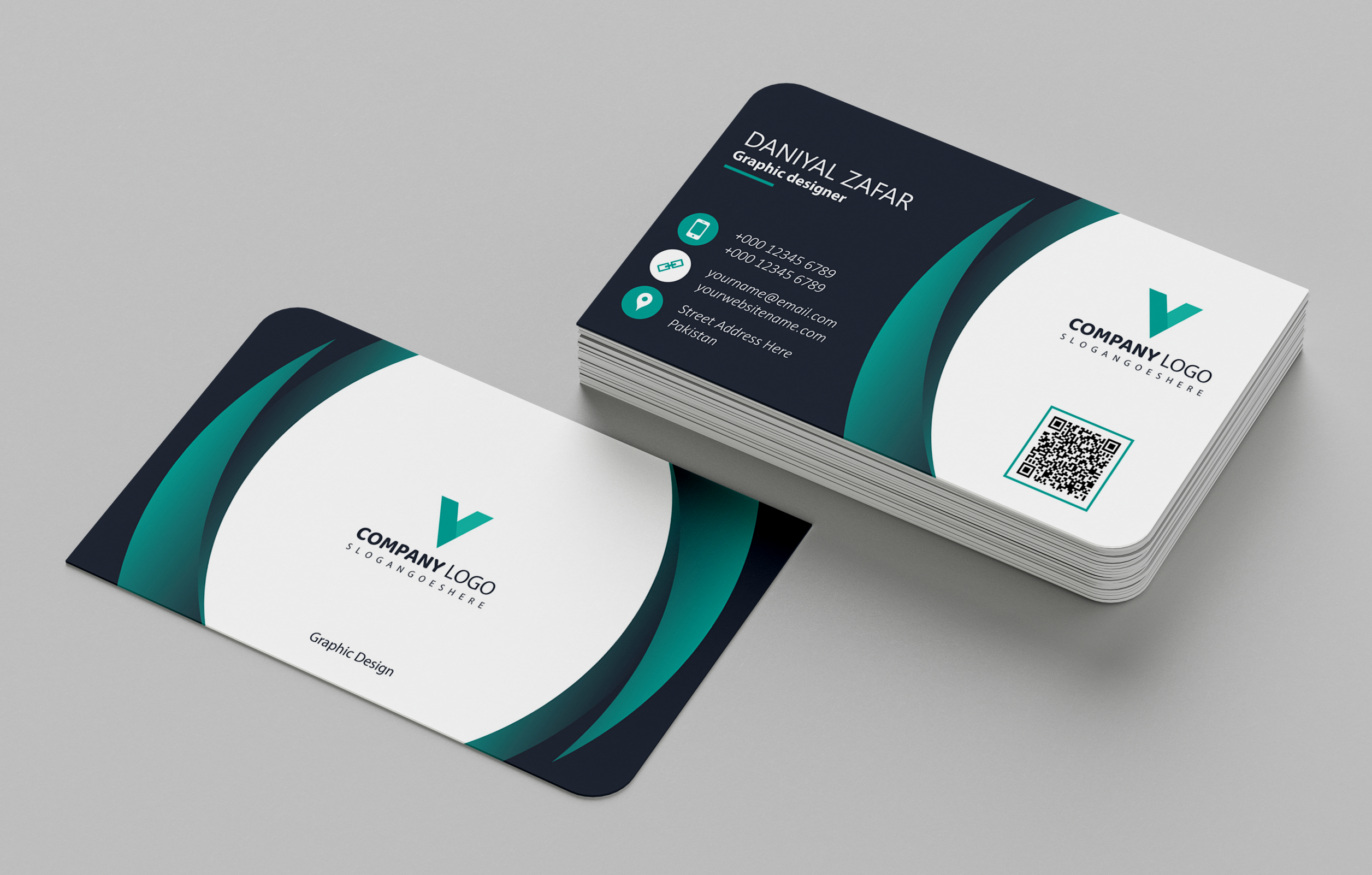 I will create unique and professional business card with a Qr code