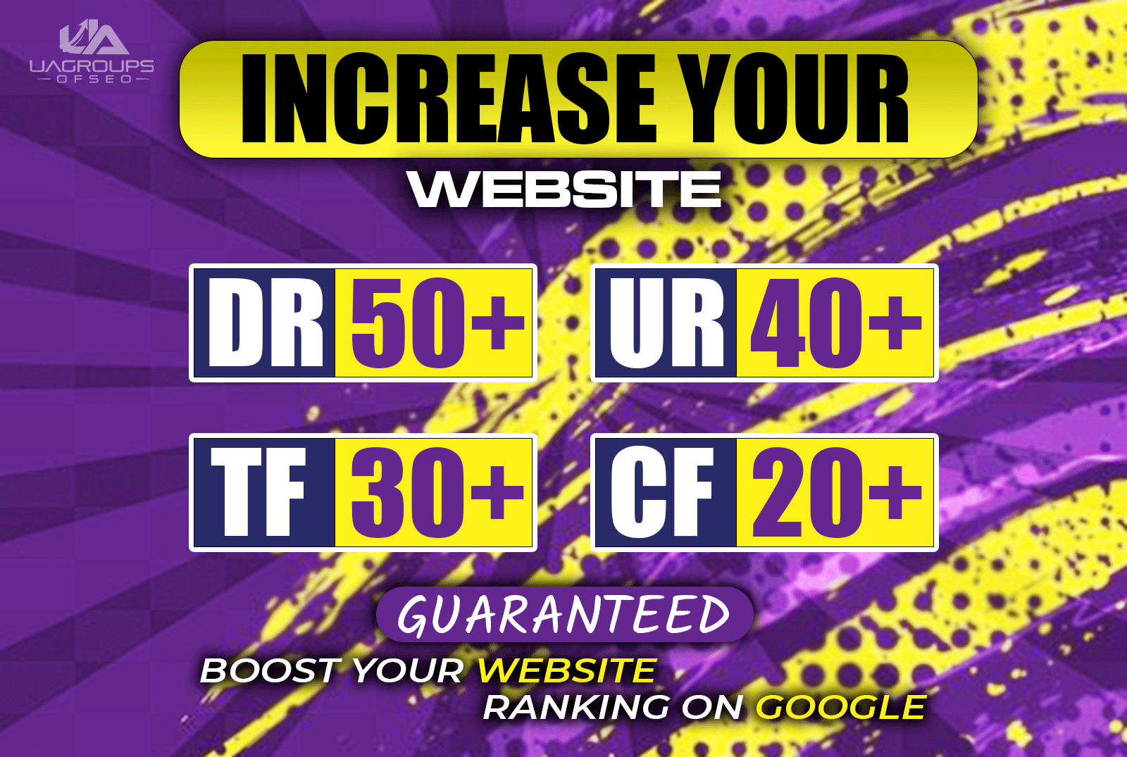 UA GROUPS Premium SEO Backlinks | High DR UR TF CF to Increase Website