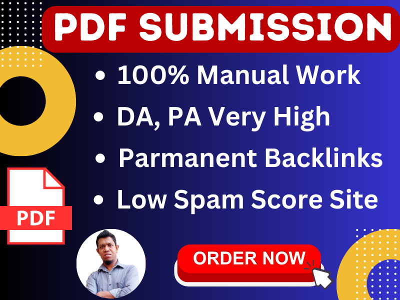 PDF submission manual backlinks on 40 sites