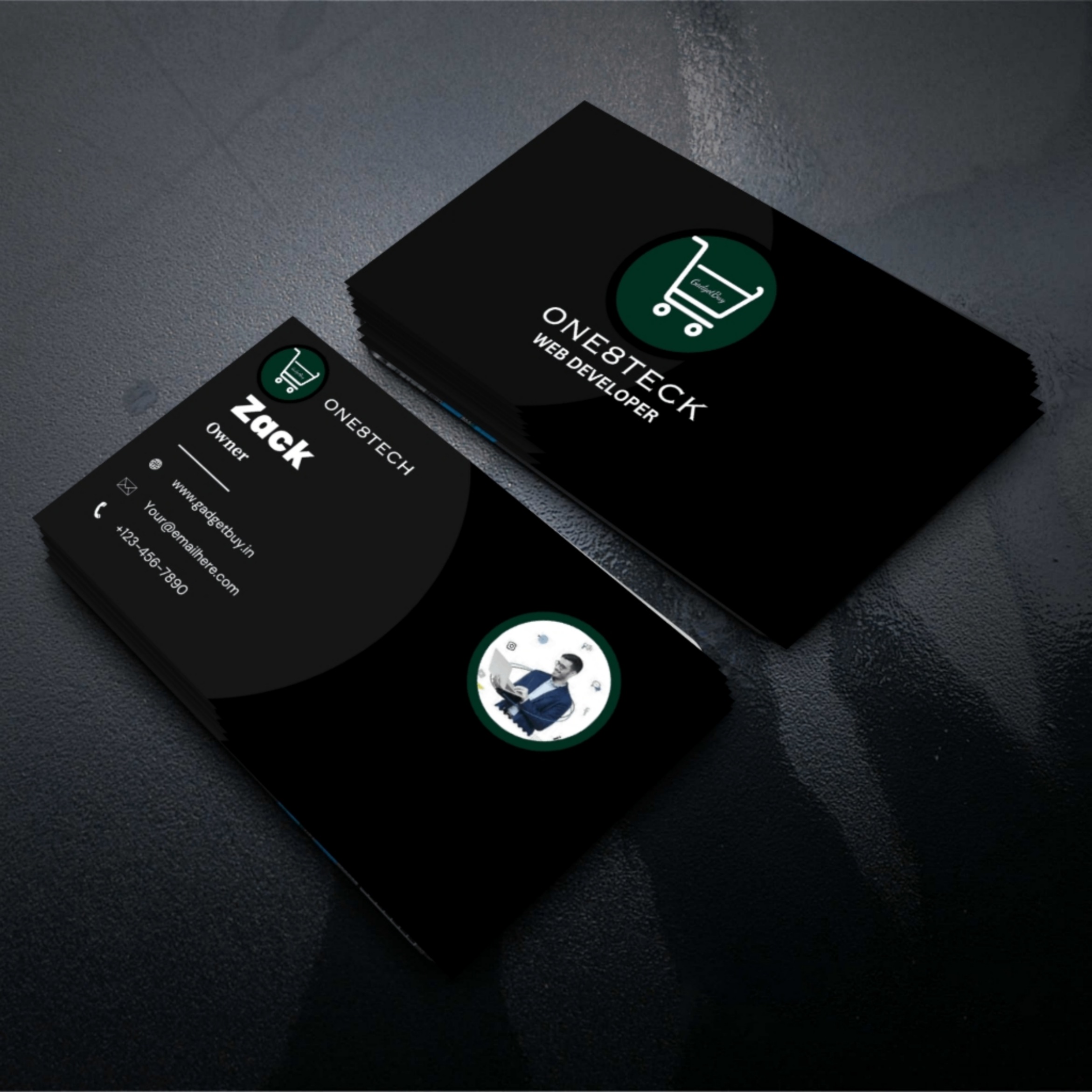 Design provisional business cards 