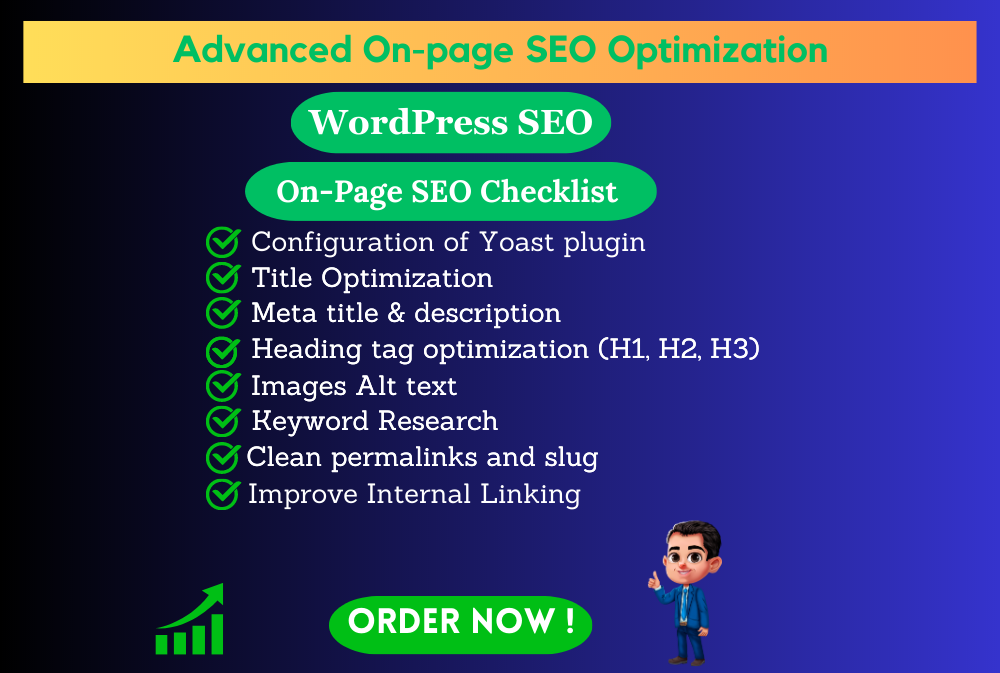 I will do professional WordPress On-page SEO with Yoa...