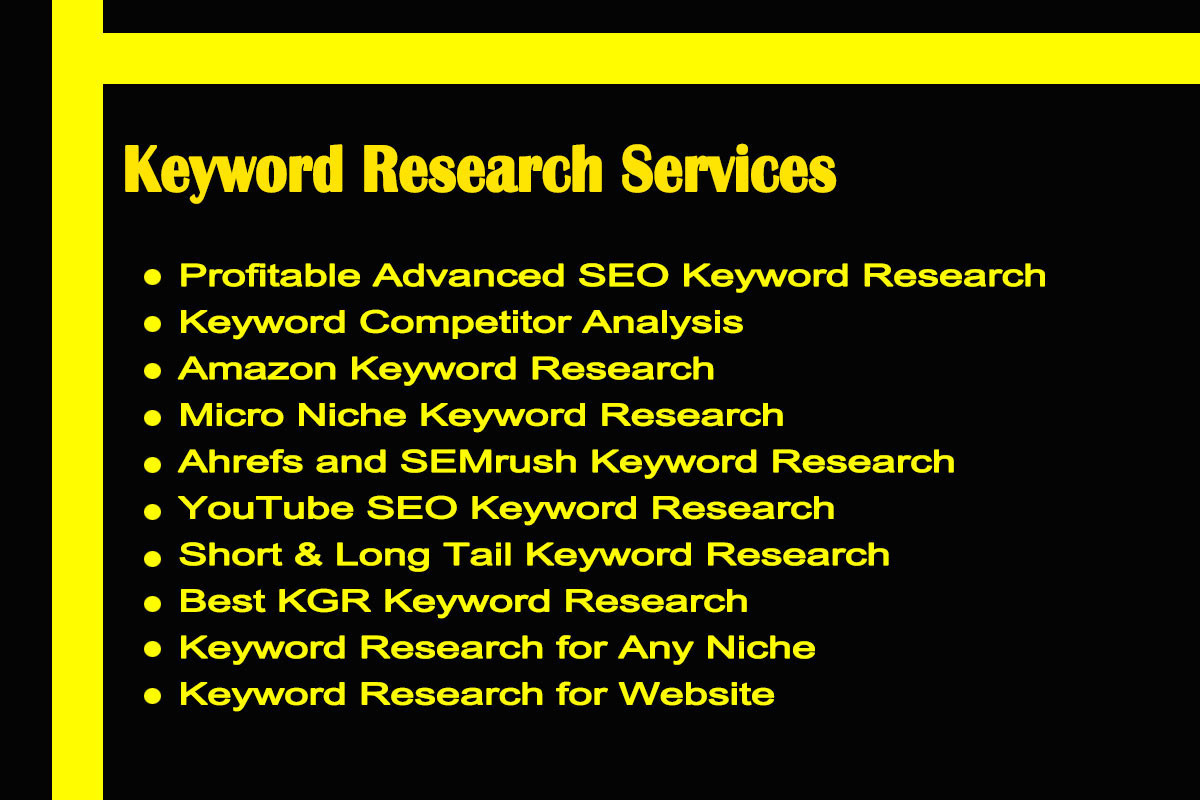 I Will Do Keyword Research and competitor analysis for Profitable Advanced SEO