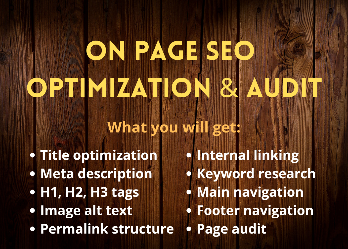I will do SEO Audit on your SEO on page optimization
