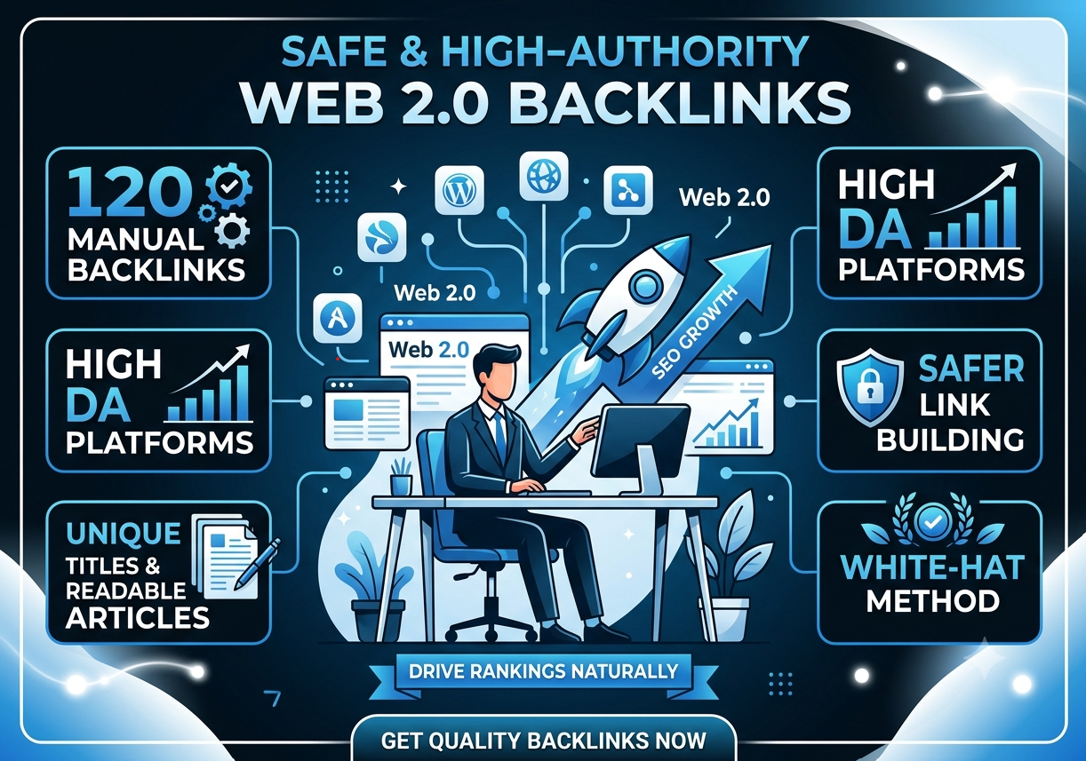 120 Human-Created Web 2.0 Backlinks &ndash; No Bots, No Shortcuts