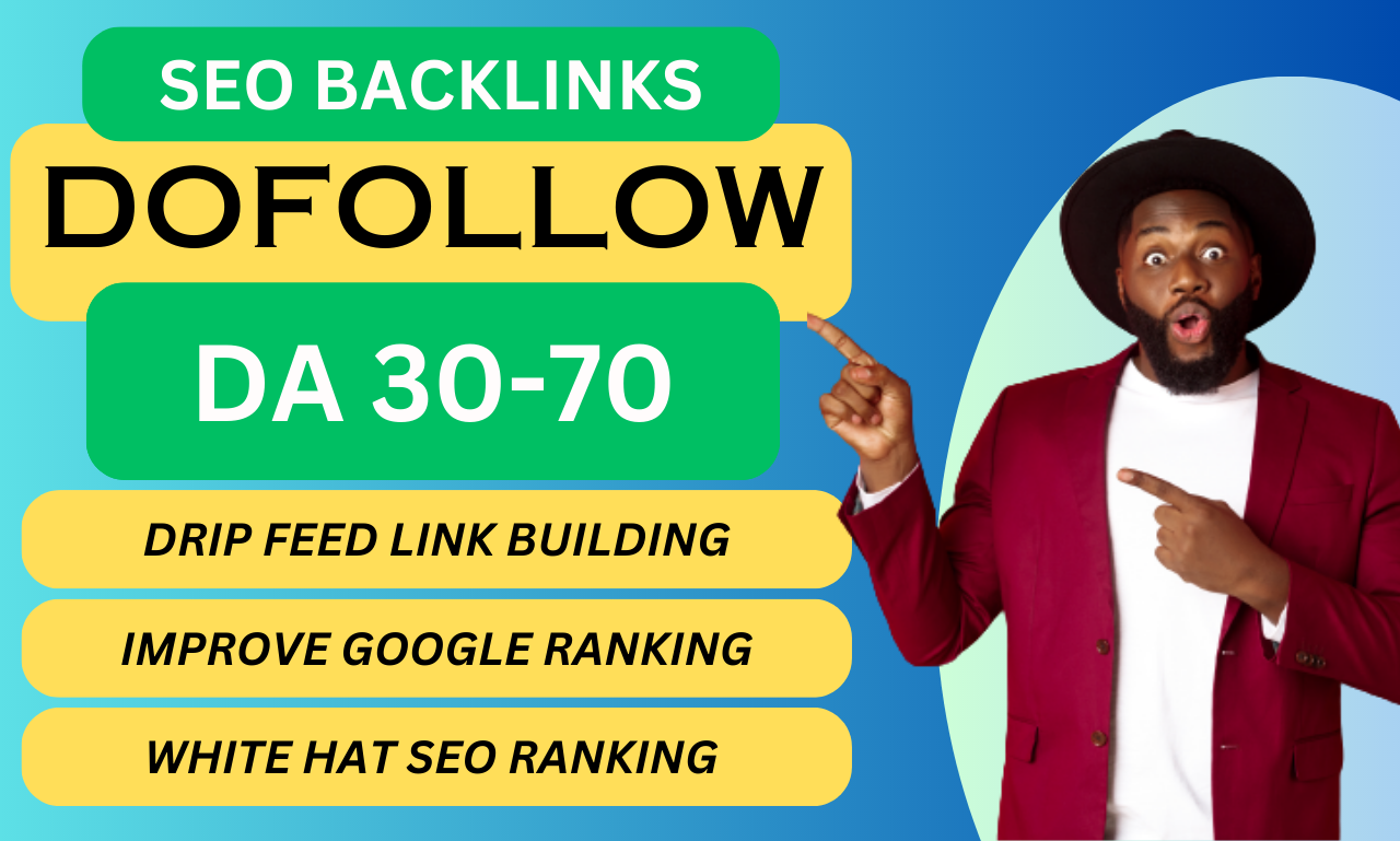 i will build high da seo backlinks white hat link bui...