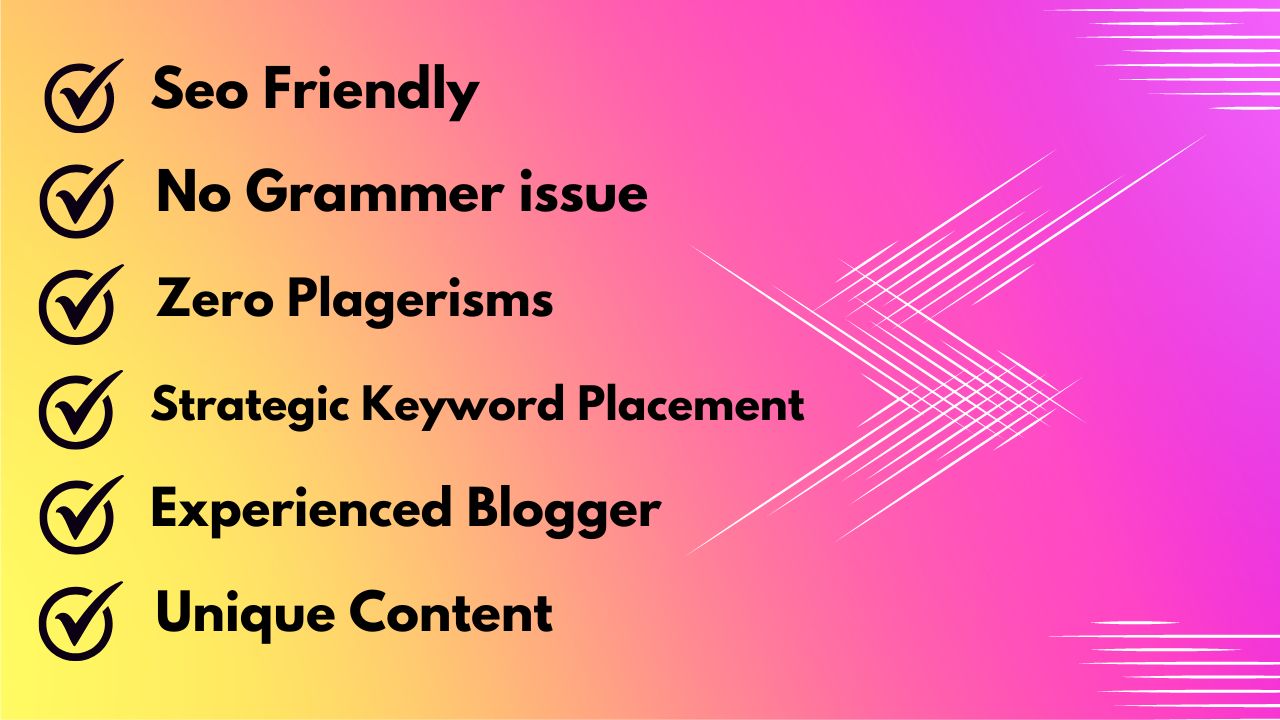 I Will Write 1200 words High-Quality Articles for Your Blog 