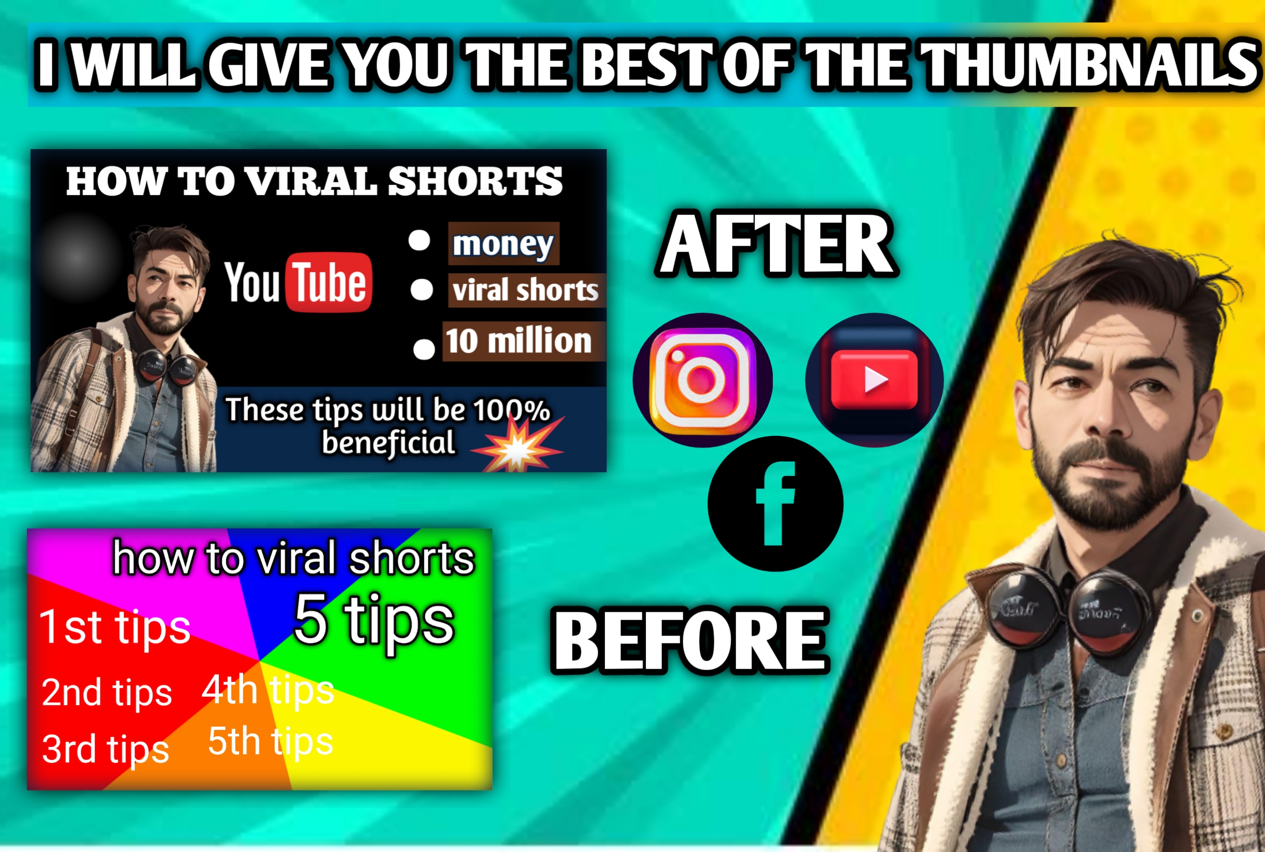  I will make amazing thumbnail design