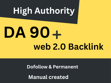 build 20 high authority web 2.0 backlinks
