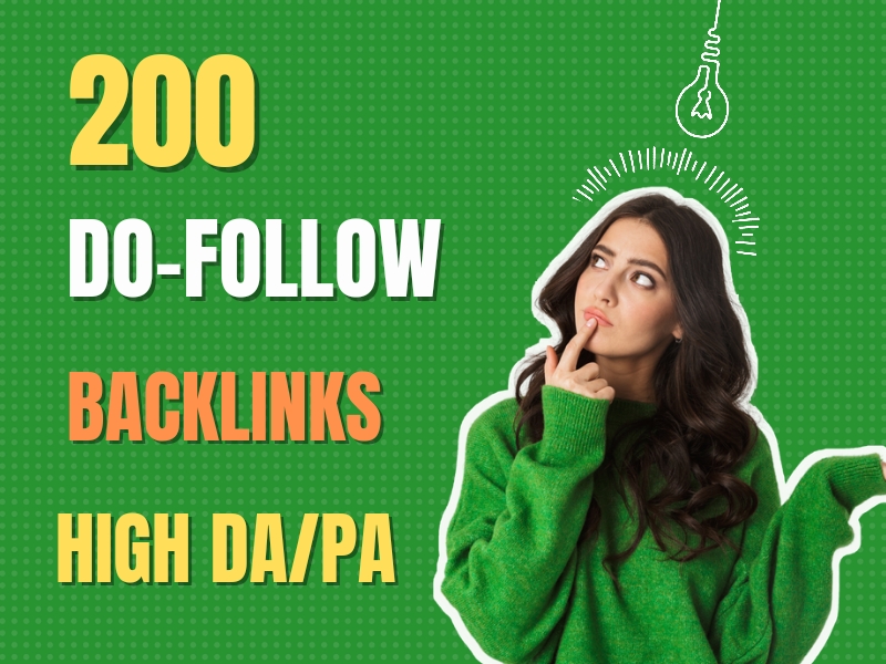 I will do manually 200 dofollow SEO backlinks for website top ranking