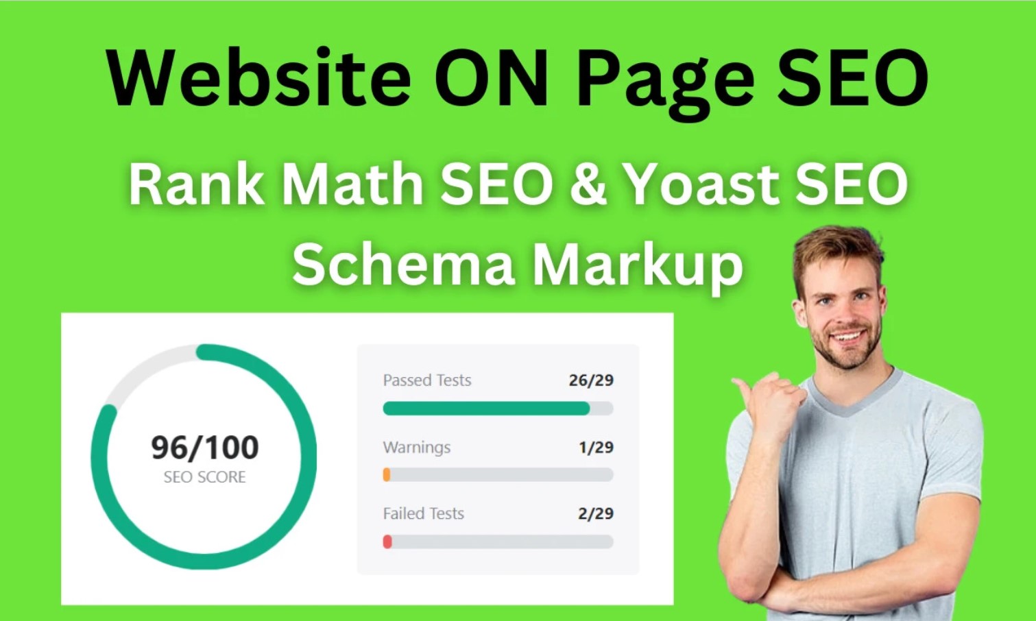 I will do website on page SEO and technical optimization service of WordPress.