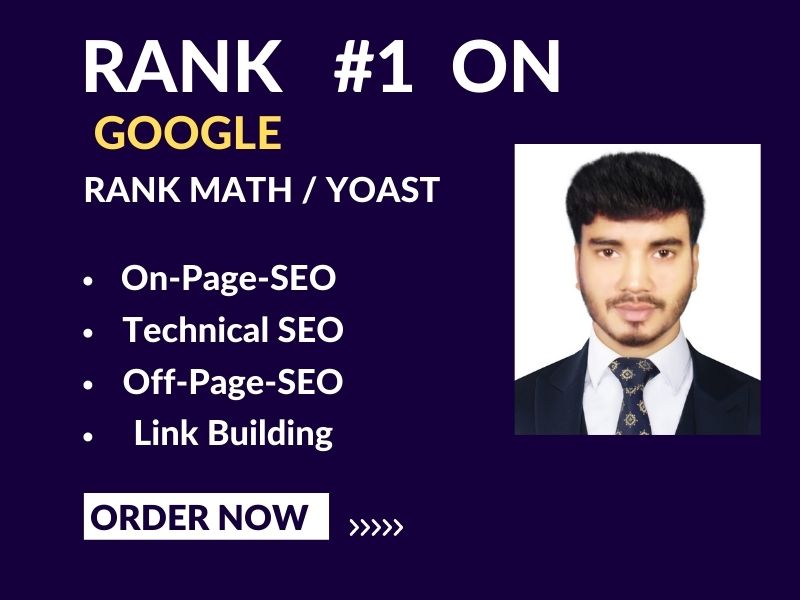 I will optimize on page SEO with Yoast seo rank math Plugin
