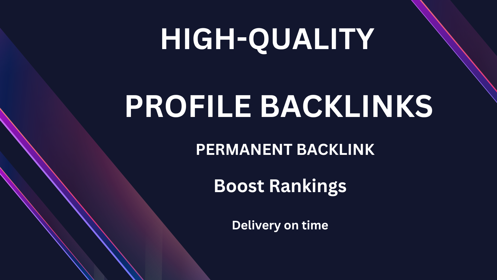 I Provide High Quality Profile Backlinks With High DA