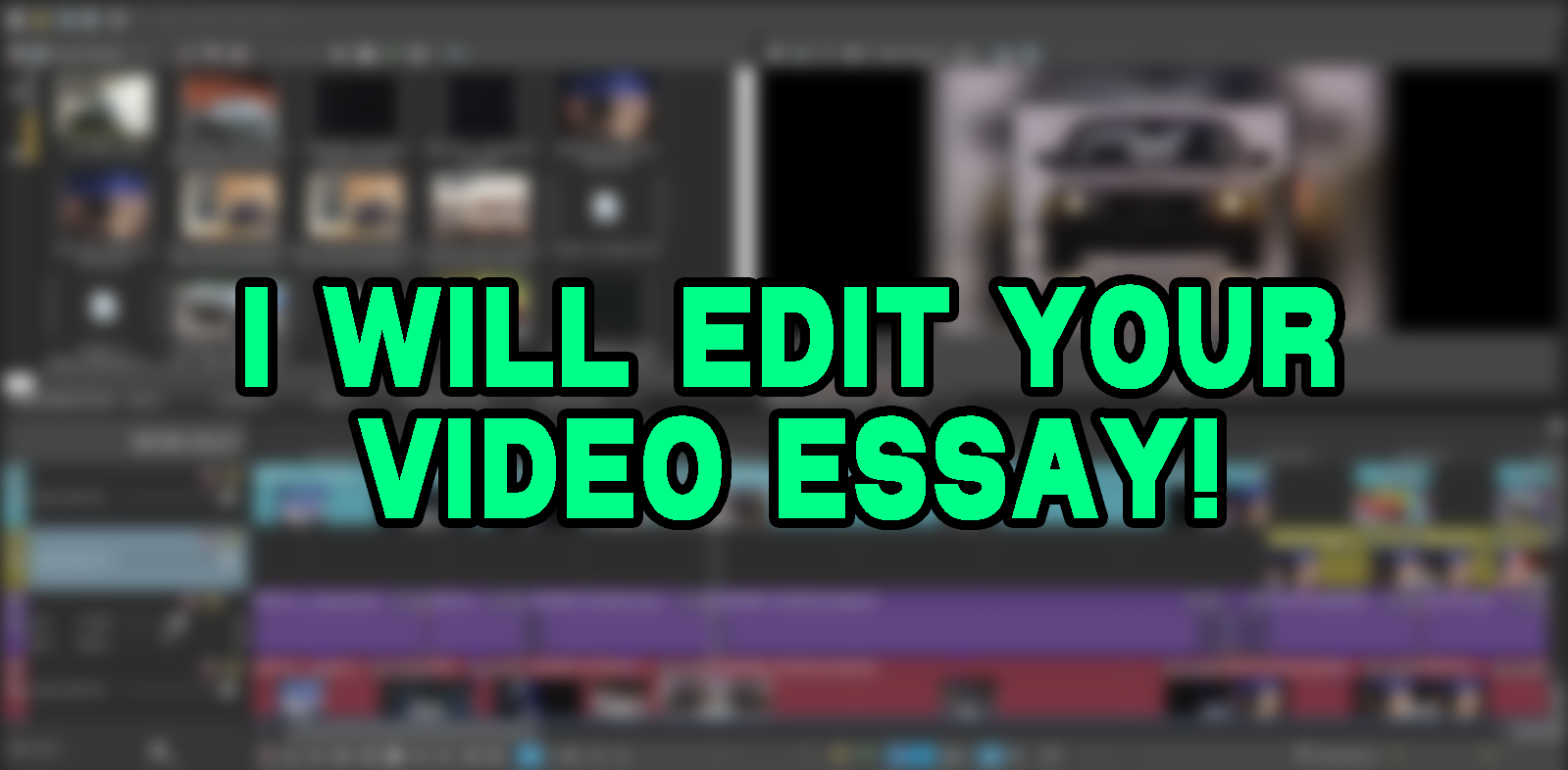 i will edit your YouTube video essay