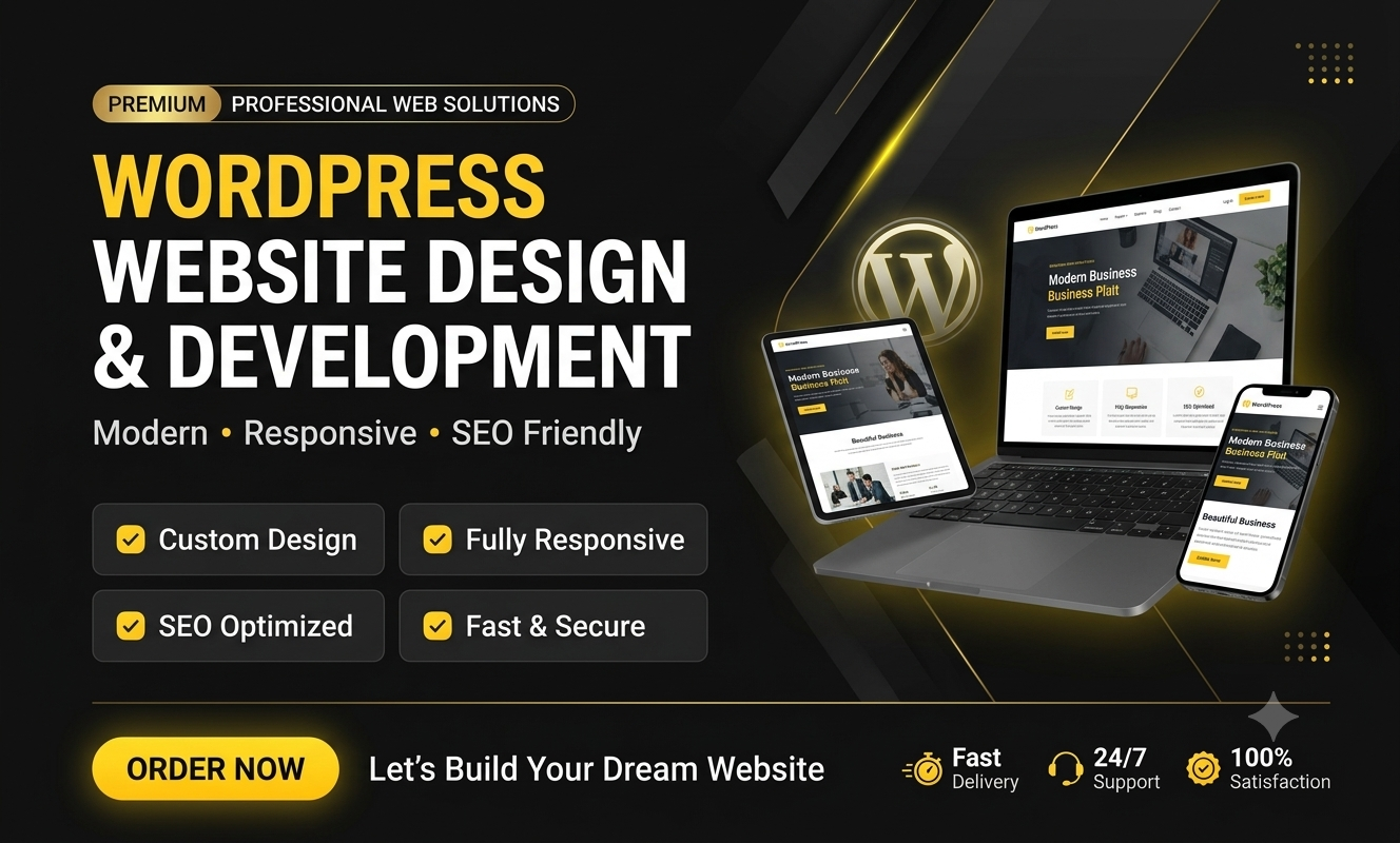 I will design, redesign or clone a responsive wordpress website