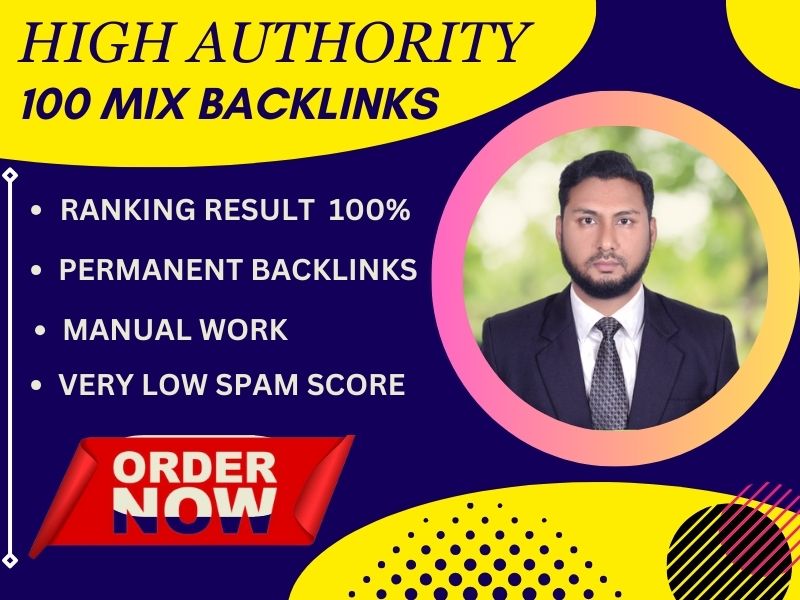 I will 100 mix high authority do follow quality seo backlinks
