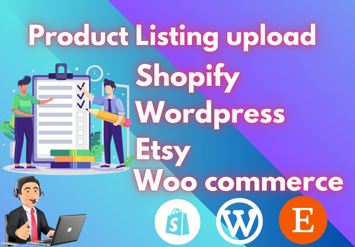 Upload 40+ Product listing on any e commerce website or shopify