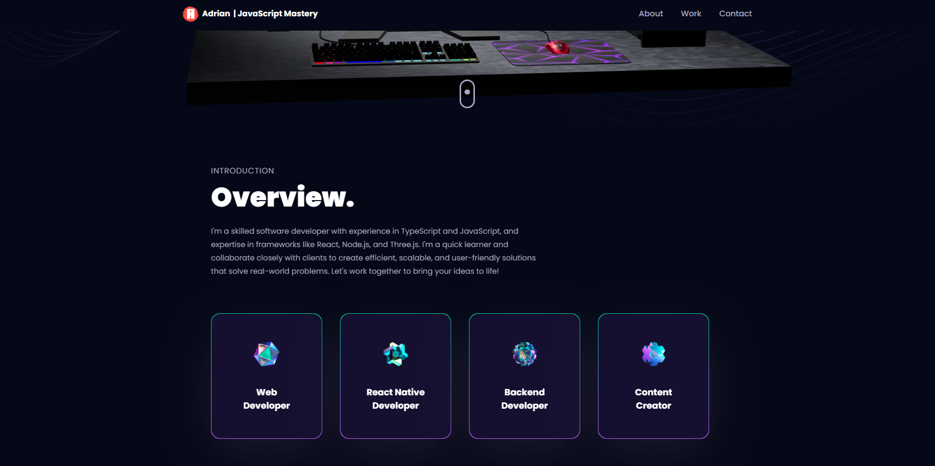 I will do front end web development in react js next js javascript