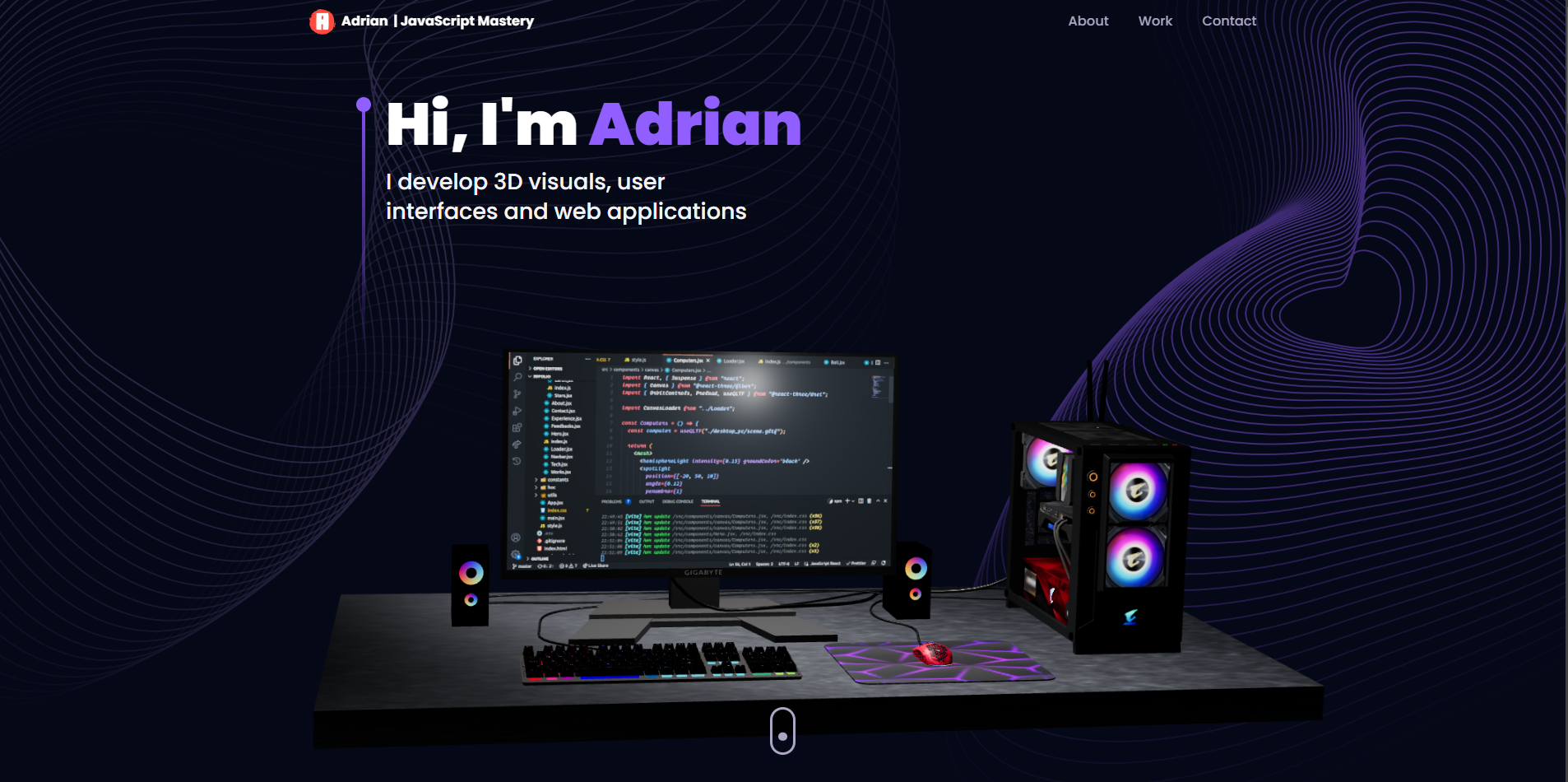 I will do front end web development in react js next js javascript