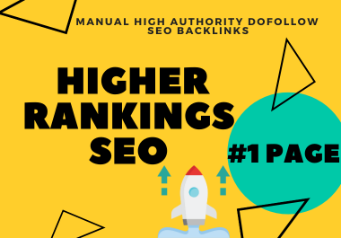 I will skyrocket ranking with high quality do follow SEO backlinks.