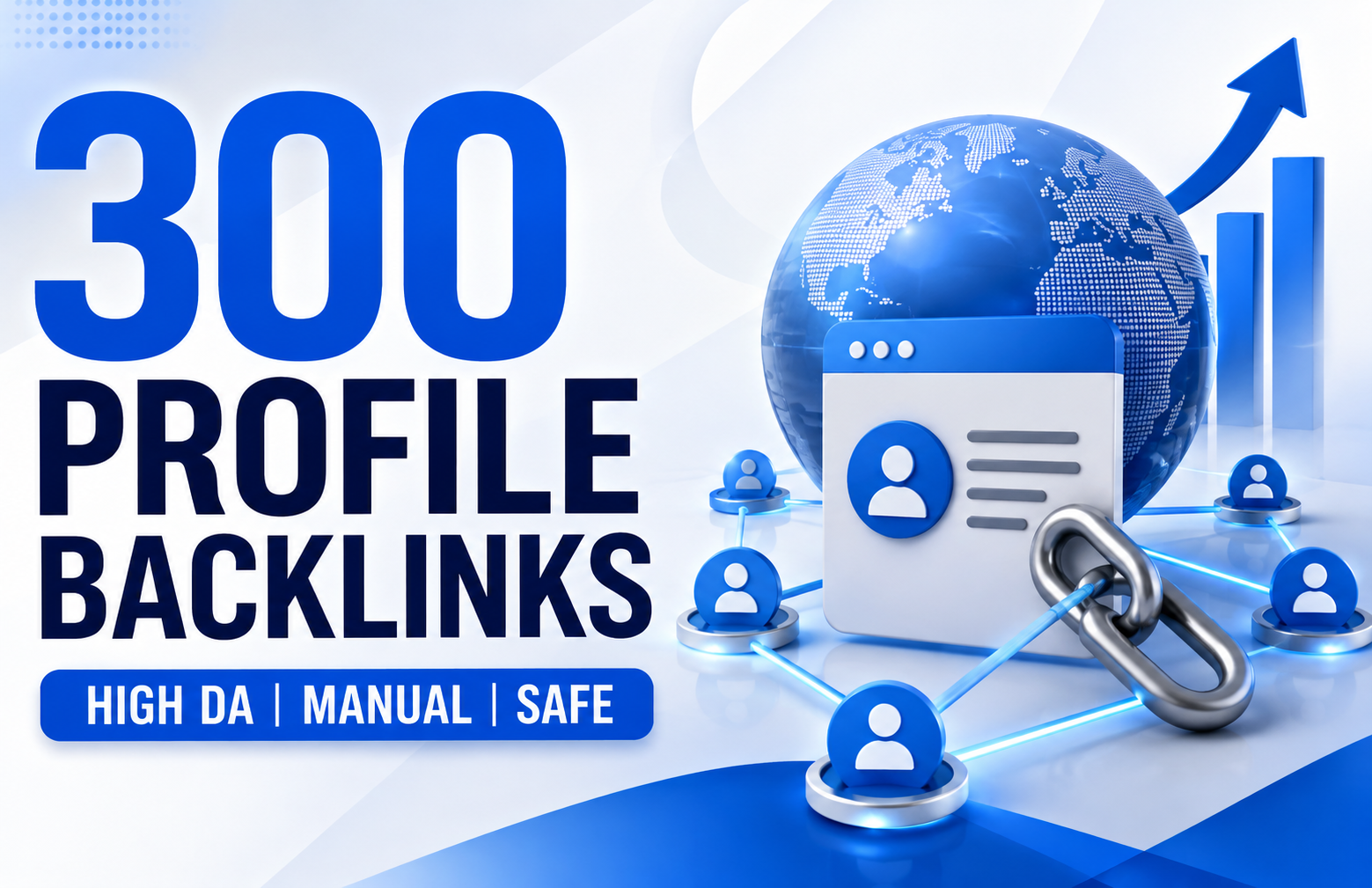 I Will Create 300 High DA Manual Profile Backlinks for White Hat SEO