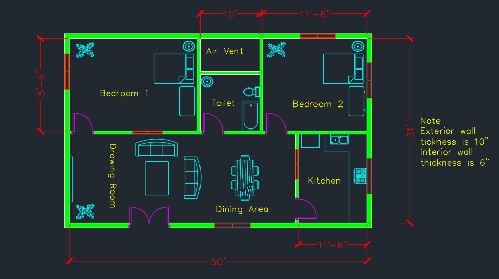 Crafting Exquisite Floor Plans with AutoCAD