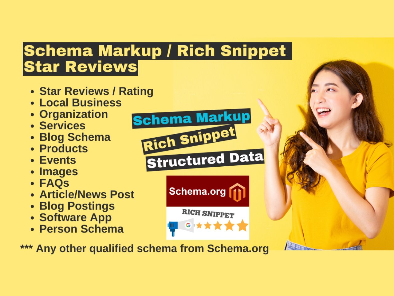 i'll setup advanced schema markup rich snippets and s...