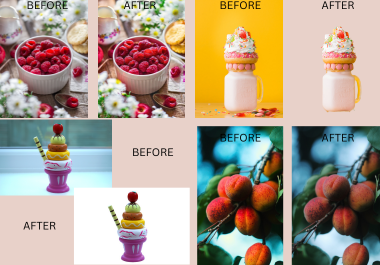 I will do 15 images background removal (transparent/colorful), photo editing, object removal, image 