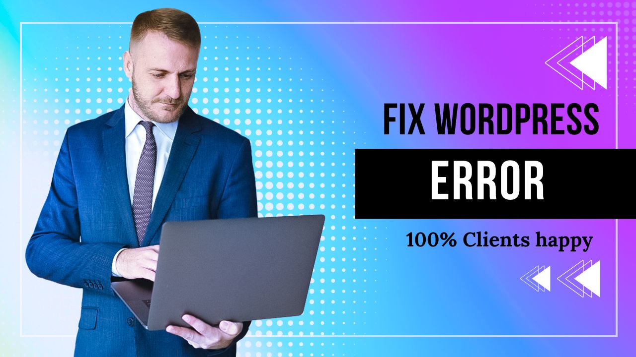 I'll fix WordPress issues, bugs, plugins issues 