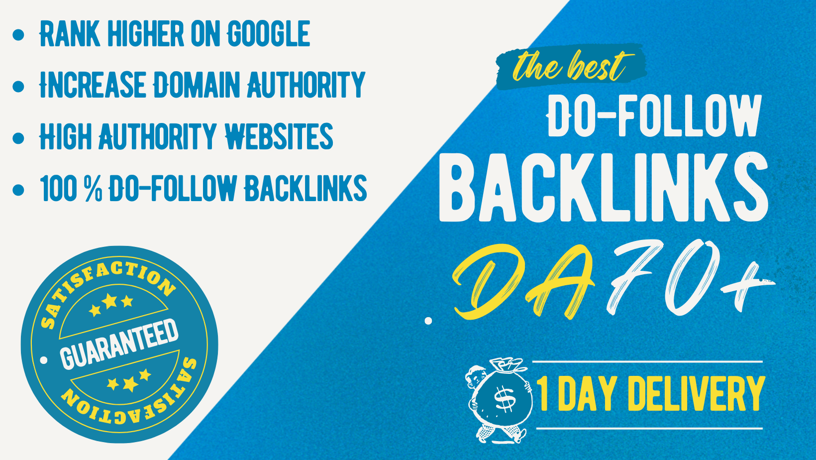 I will provide 10 High Domain-Authority backlinks (DA 70 to DA 100)