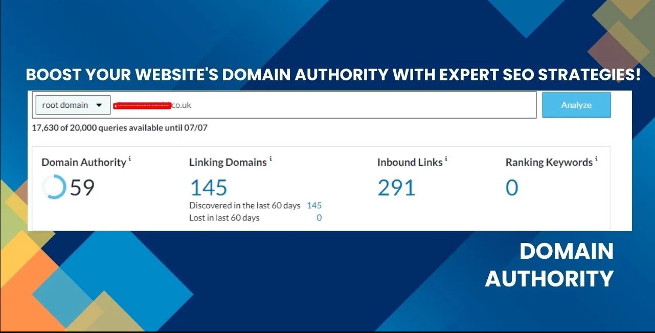 I will boost your website domain authority 0 to 50