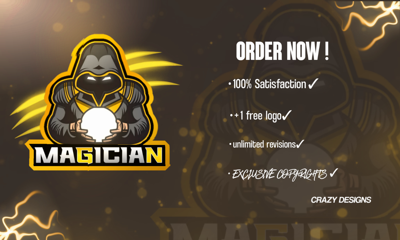 I will design awesome Gaming Mascot logo