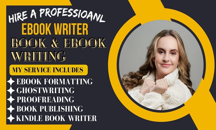 I will be your ebook writer, ghostwriter, ebook formatting, amazon kdp book publishing