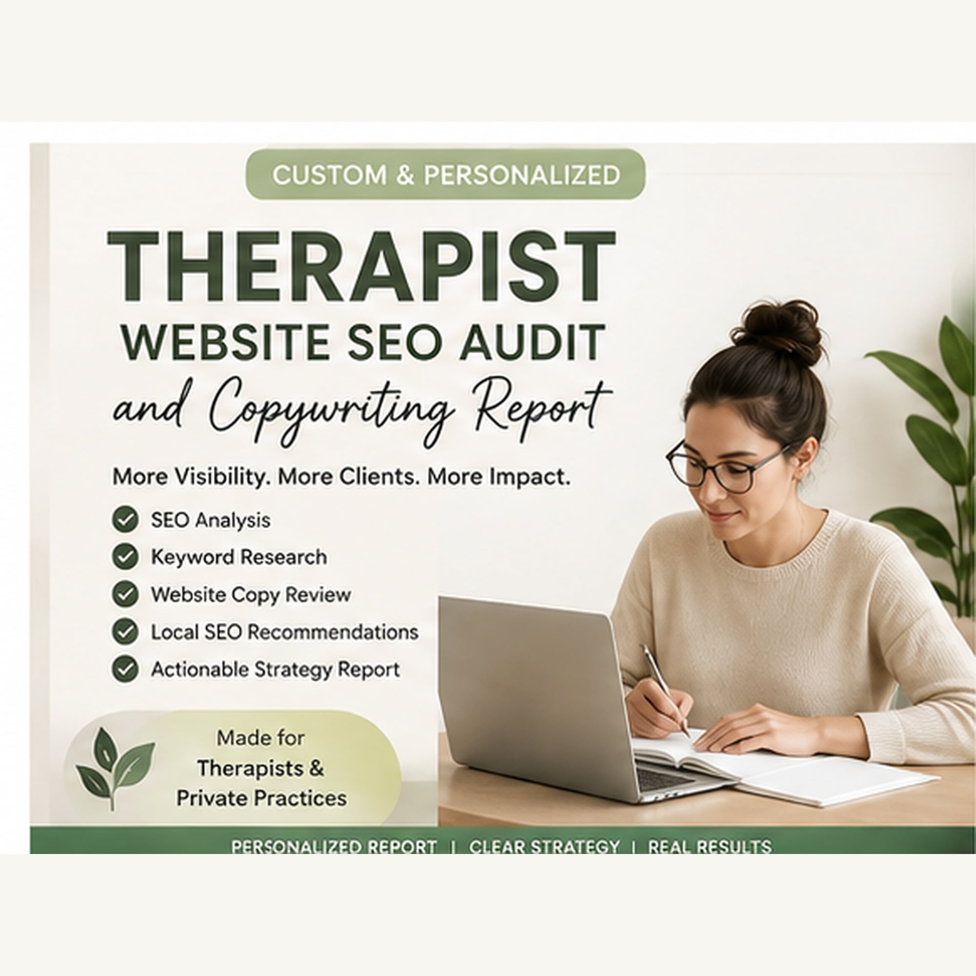Therapist Website SEO Audit and Copywriting Report