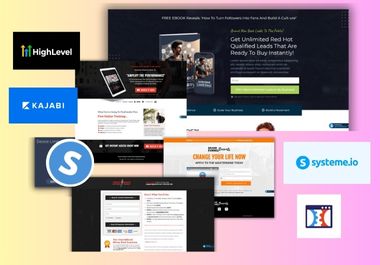 I Will Design High Converting Systeme.io Sales Funnel and Landing Page, systeme io website
