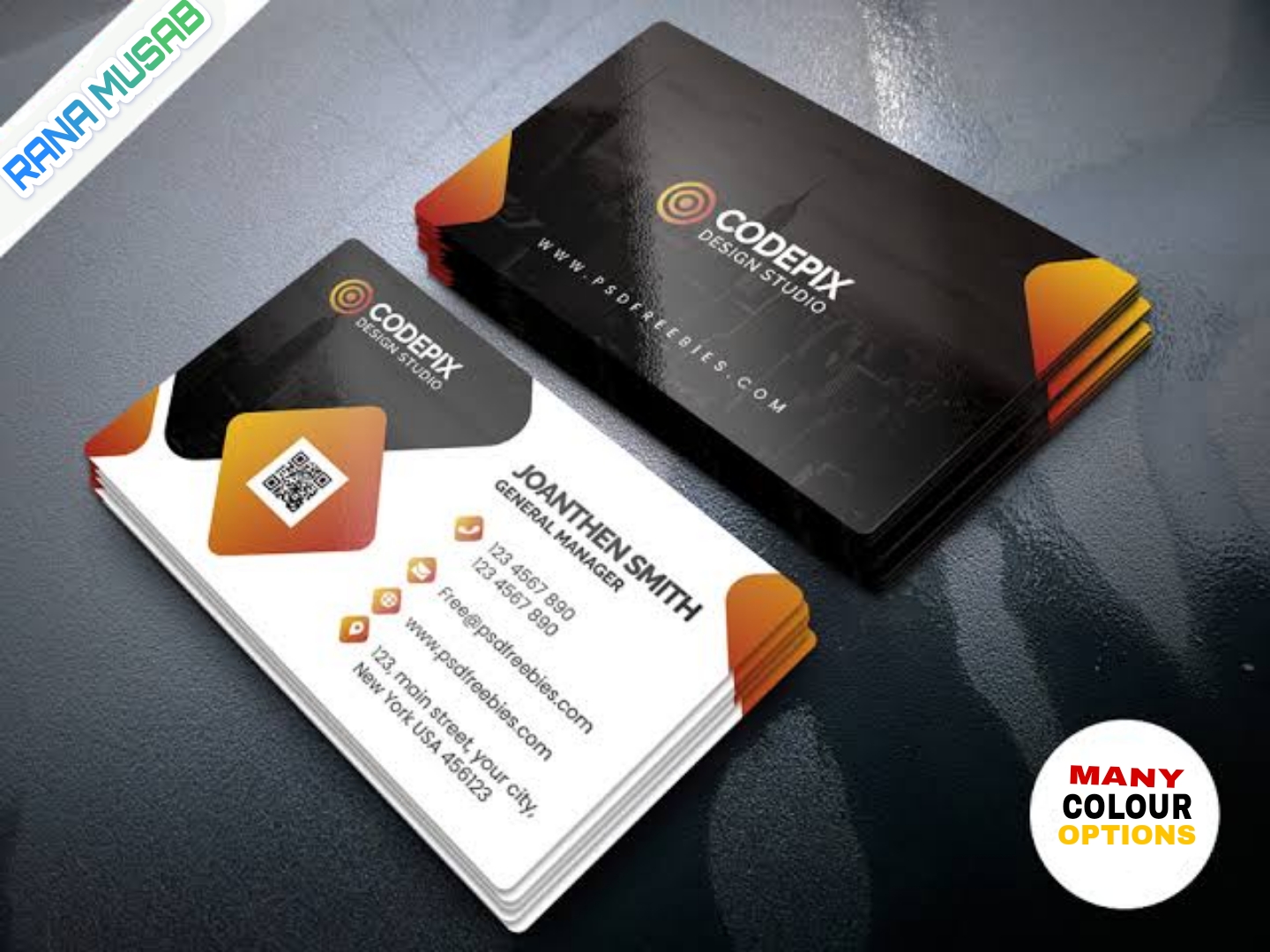 I will design business card with in 48 hours