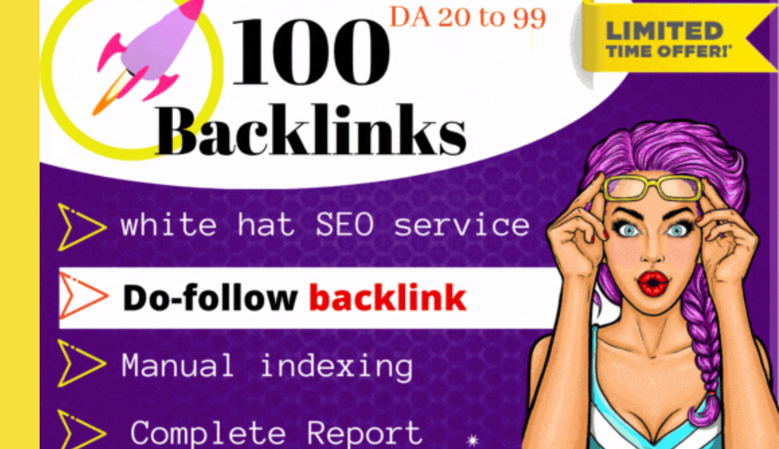 I will create 100+ high Authority contextual backlinks for SEO rankings