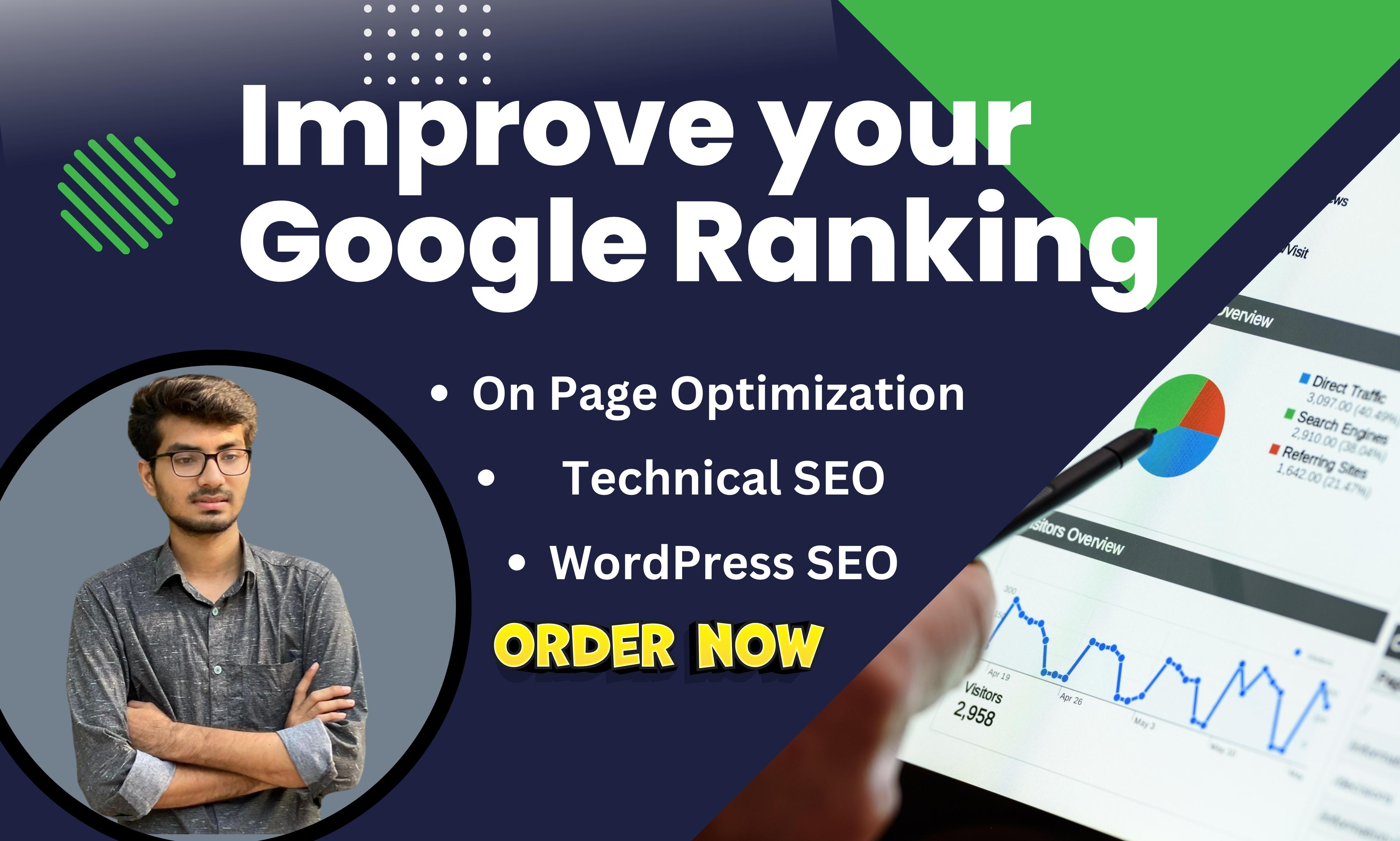 I will do website on page SEO and technical optimizat...