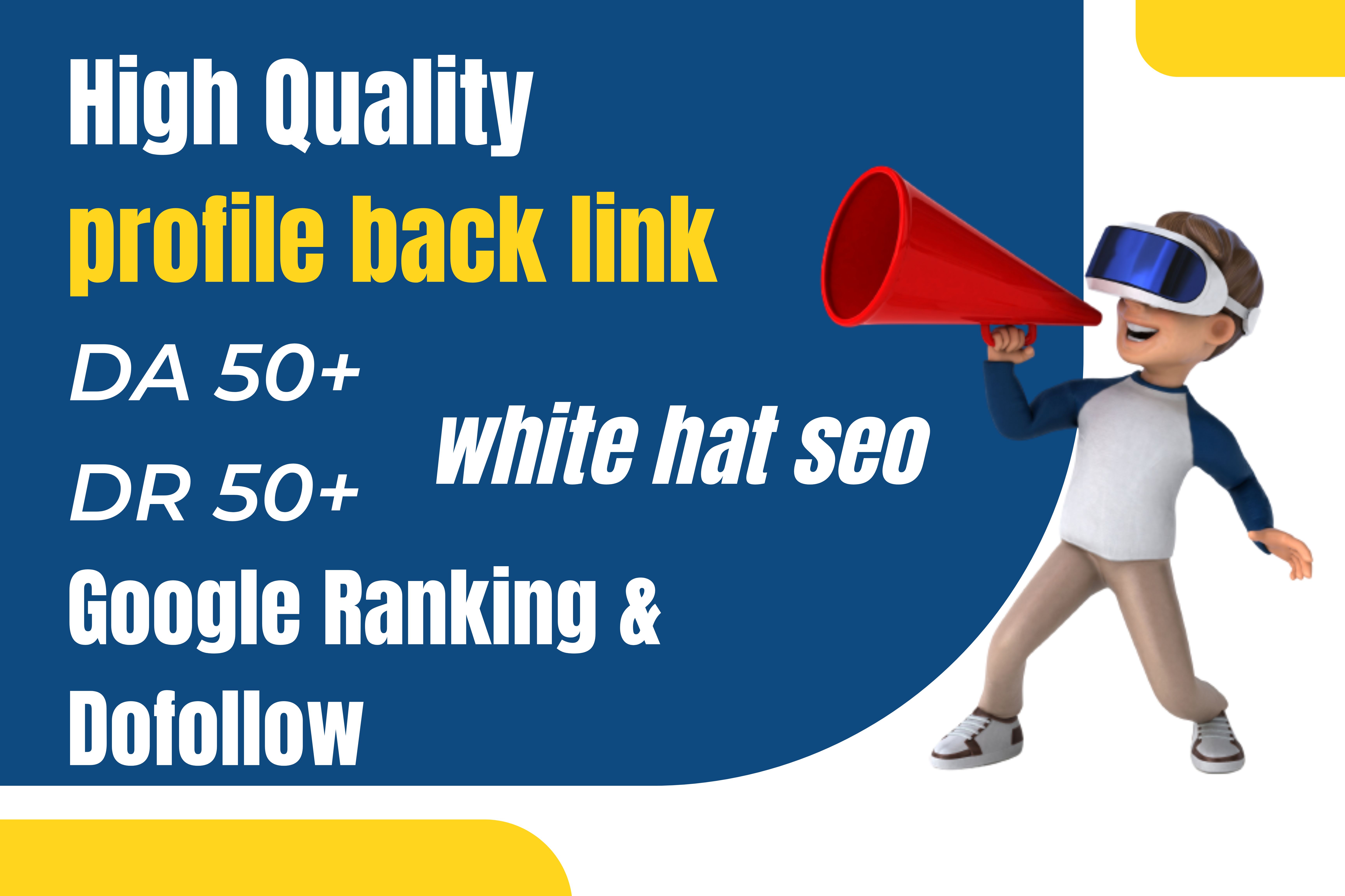 build 150 SEO profile backlinks, building for google...