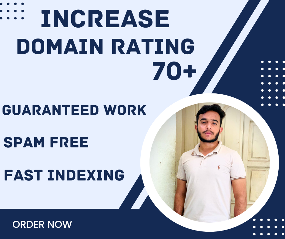 I will increase your website domain rating dr up to 5...