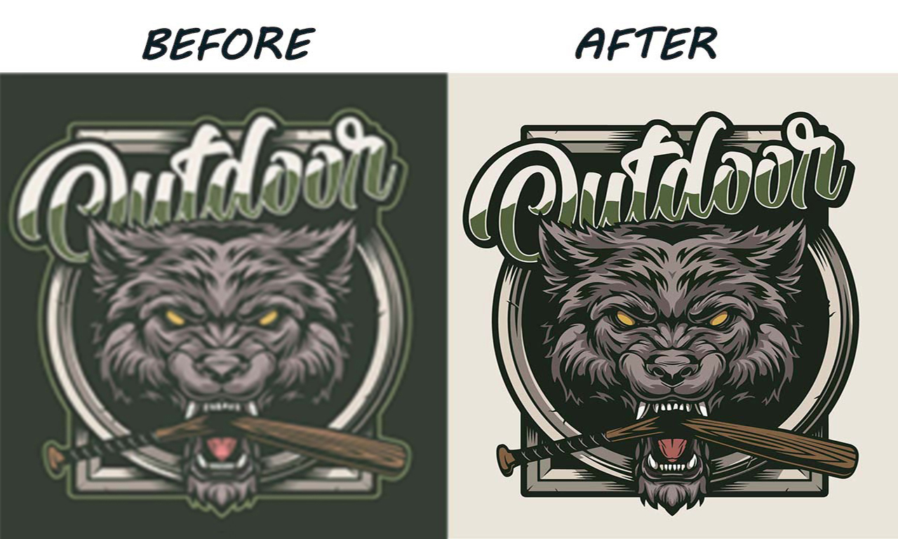 I will do vector tracing, vectorize, recreate, redraw or convert logo to vector in 24hr