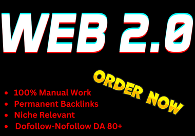 Manually create 135 HQ powerful Web 2.0 backlinks
