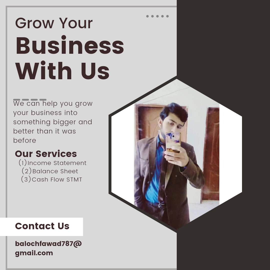 I can Prepare Balancesheet, Income Statement or Cash ...