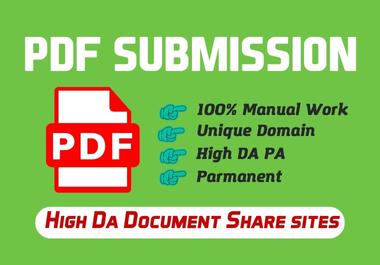 I will provide PDF submission to 50 top document shar...