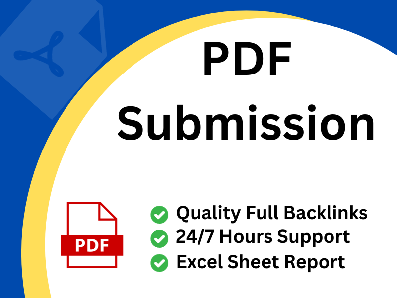 I will do 100 PDF submissions fully manually method f...