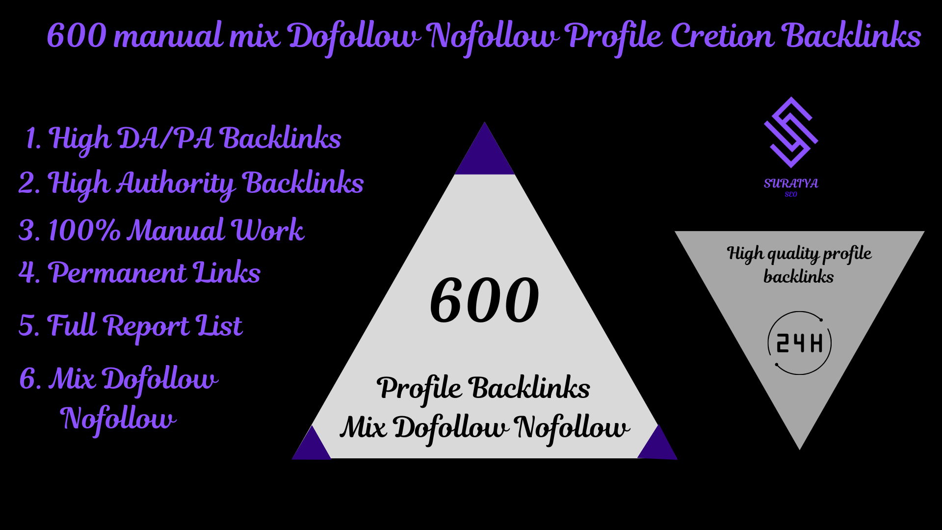 I will do 600 mix Dofollow Nofollow Profile Creation Backlinks