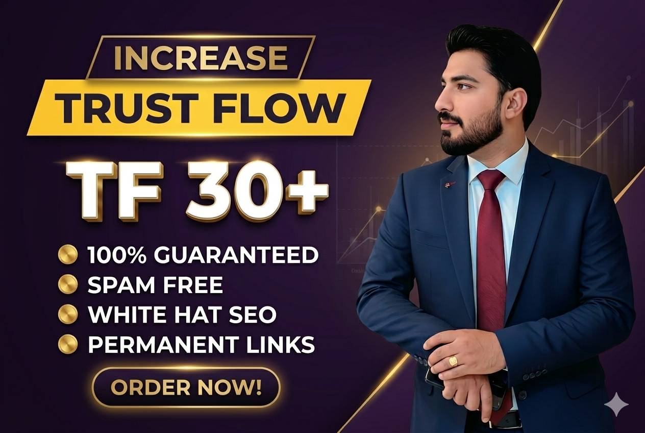 I will Increase majestic trust flow TF 30+ guaranteed