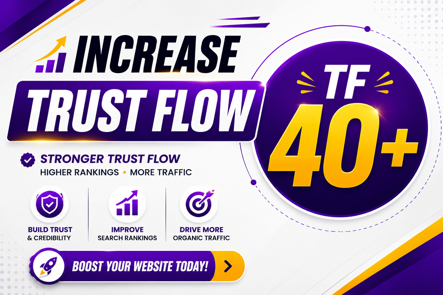 I Will Increase Majestic Trust Flow TF 40+ to Improve...