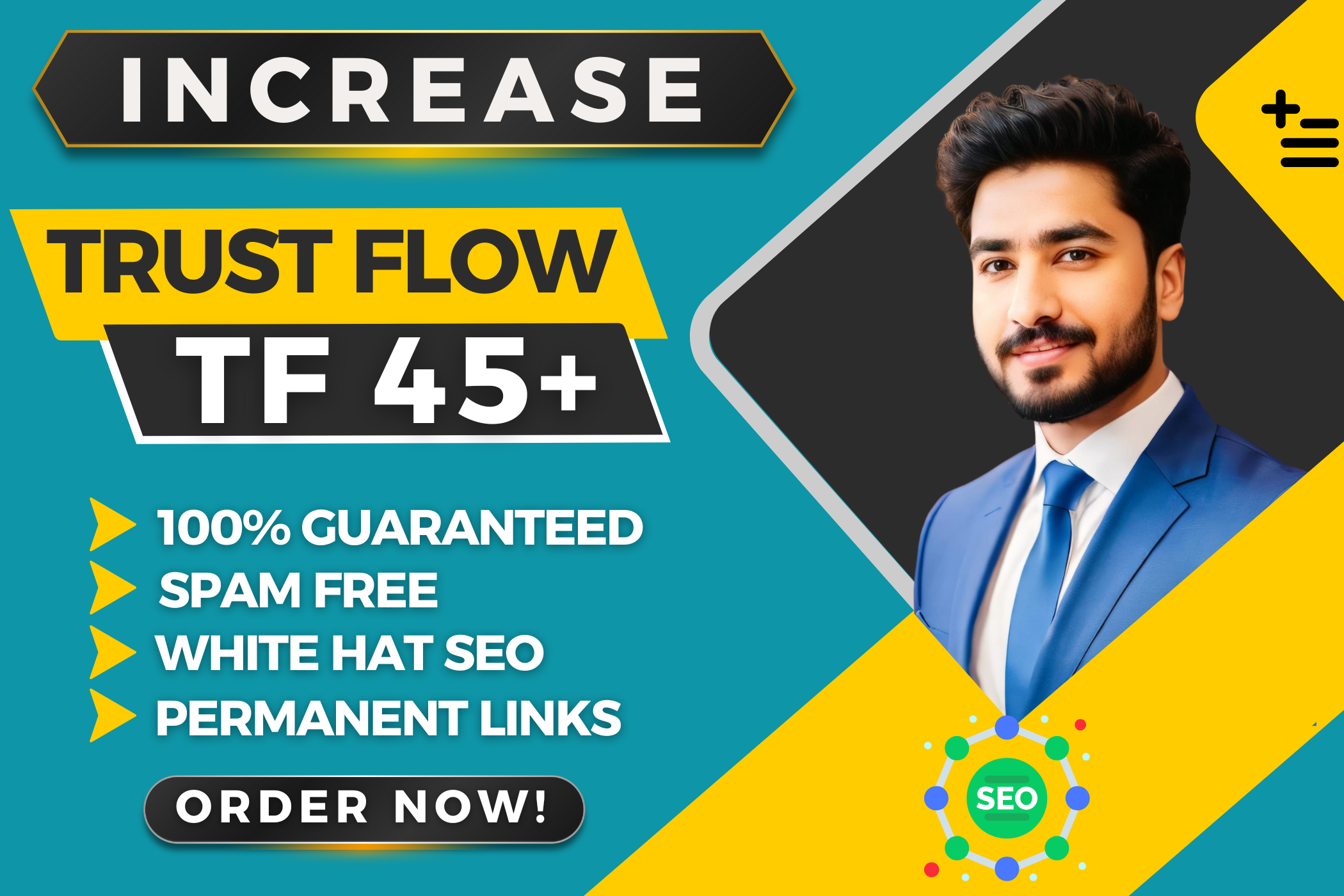 I will Increase Majestic Trust Flow TF 45+ of URL Gua...