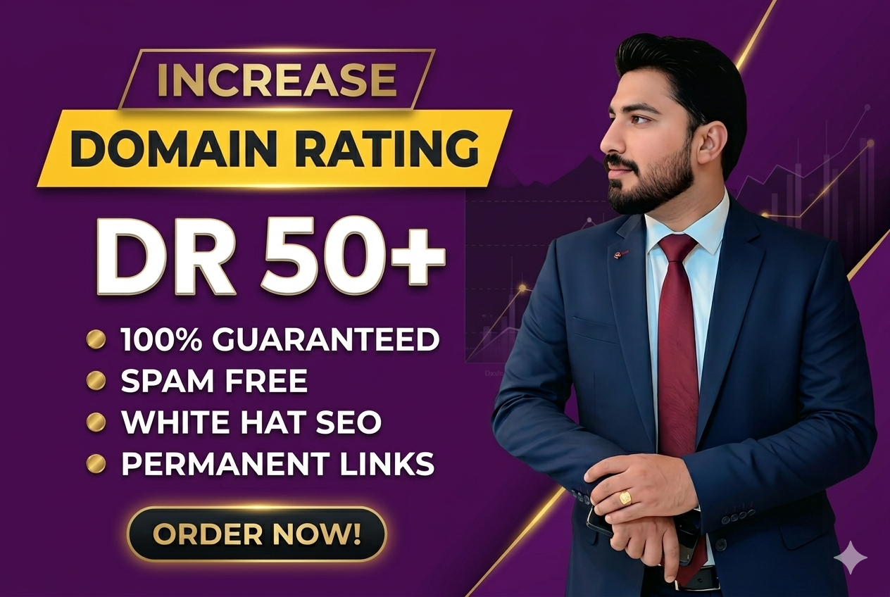 I will increase domain rating DR 50+
