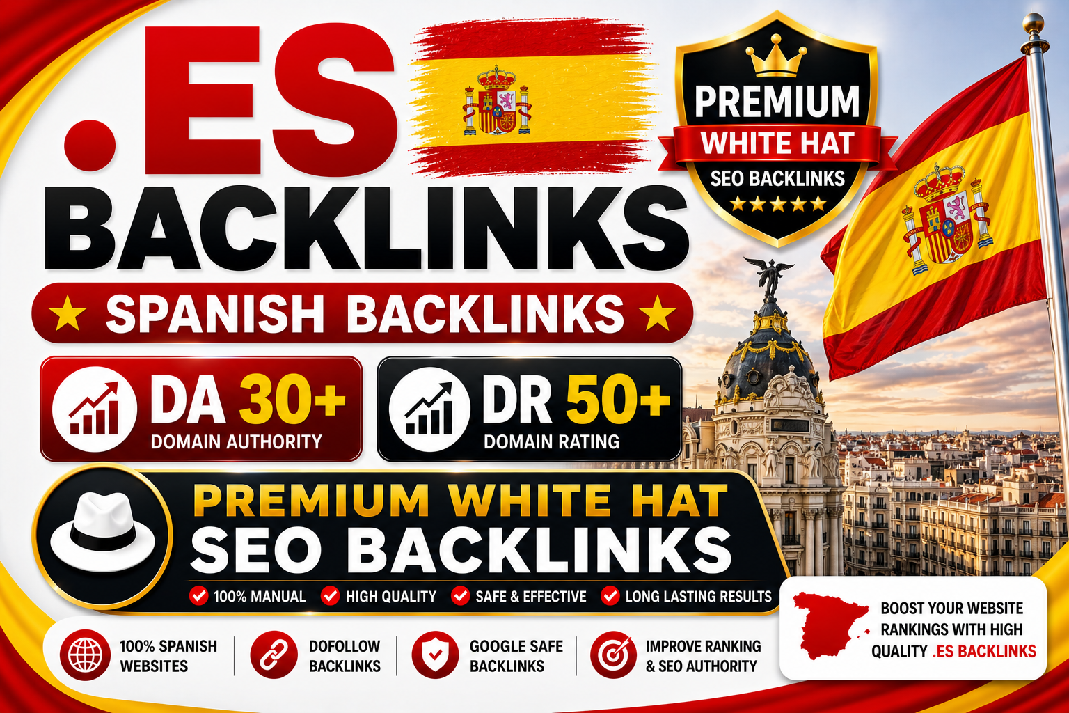 I will create 40 High Quality .es Spanish PBN Backlinks 